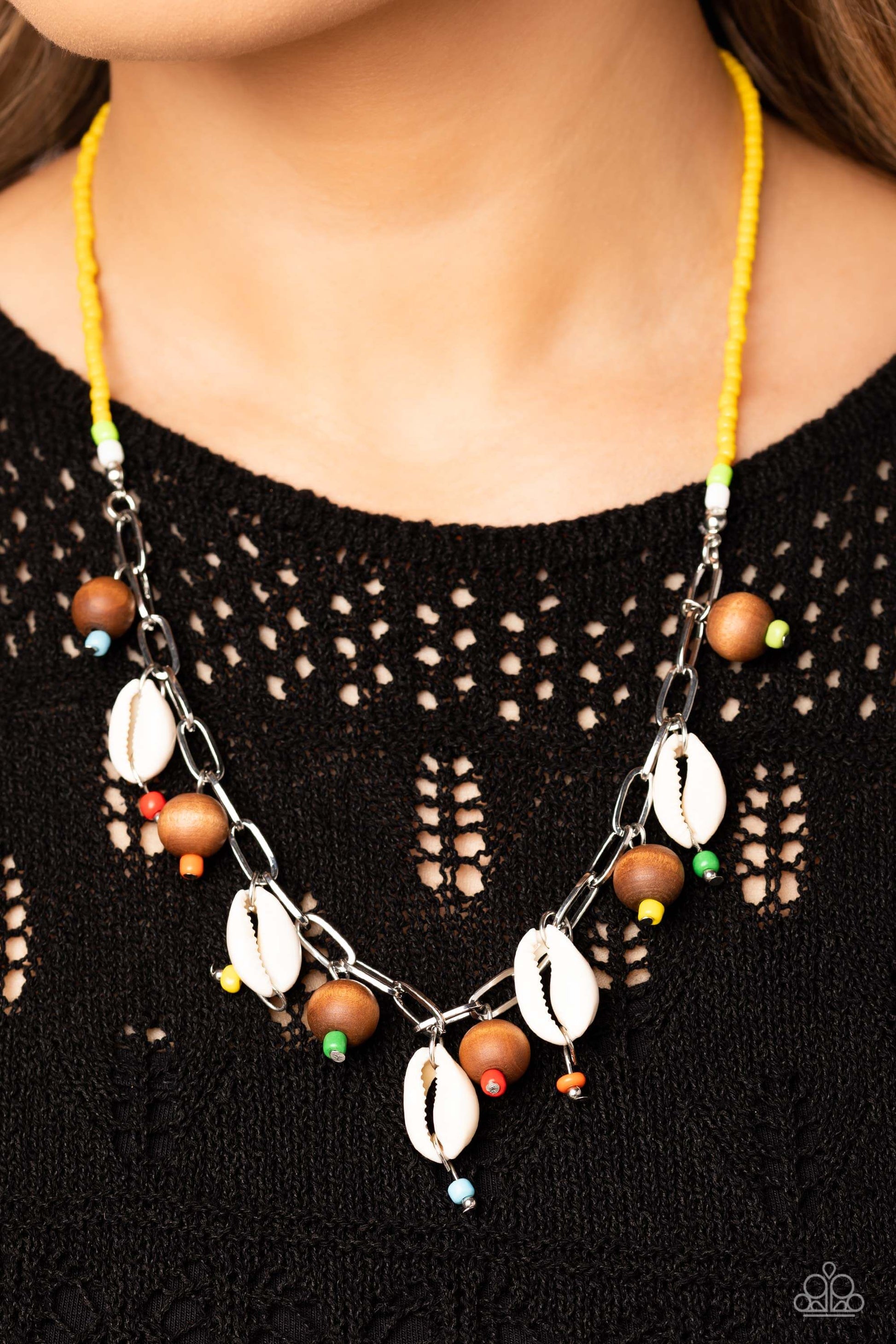 BEACH for the Sun - Multi - Paparazzi Accessories Necklace $5 Jewelry with Janet Morgan Necklaces