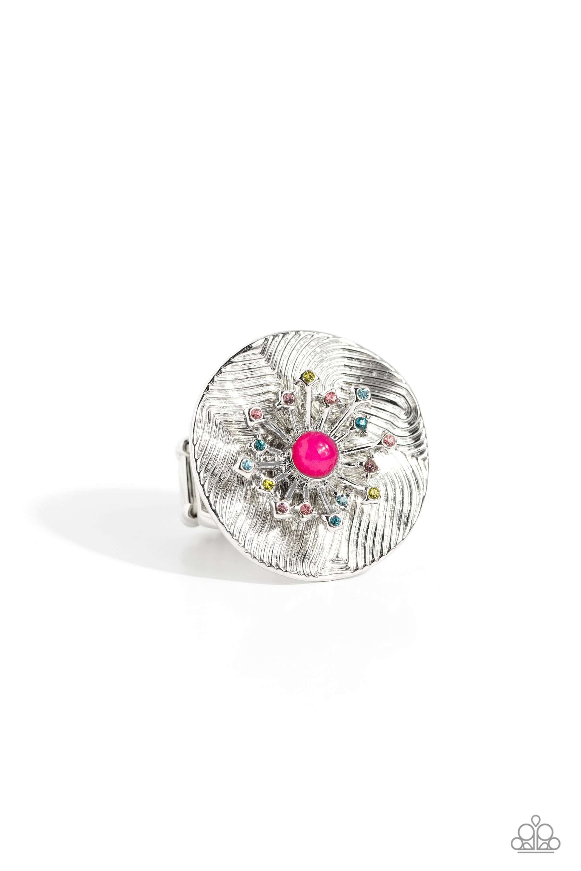 Seriously SUNBURST - Pink Life of the Party Ring $5 Jewelry with Janet Morgan rings