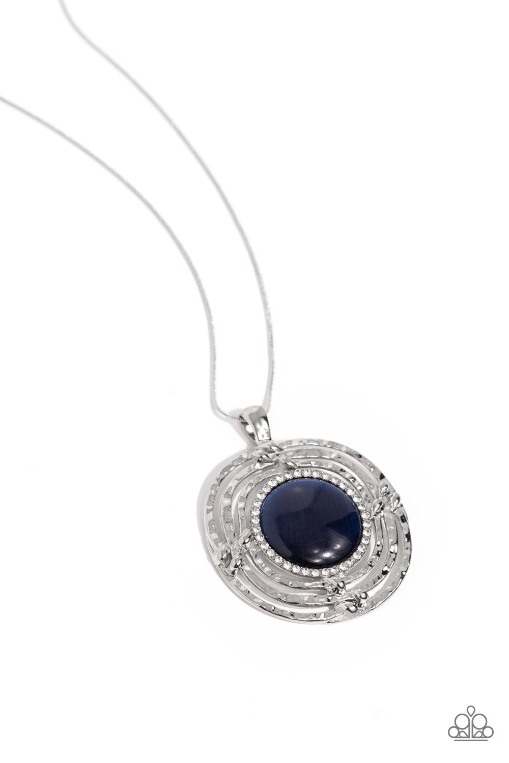 Maze STUNNER - Blue Cats Eye Paparazzi Necklace $5 Jewelry with Janet Morgan Necklaces