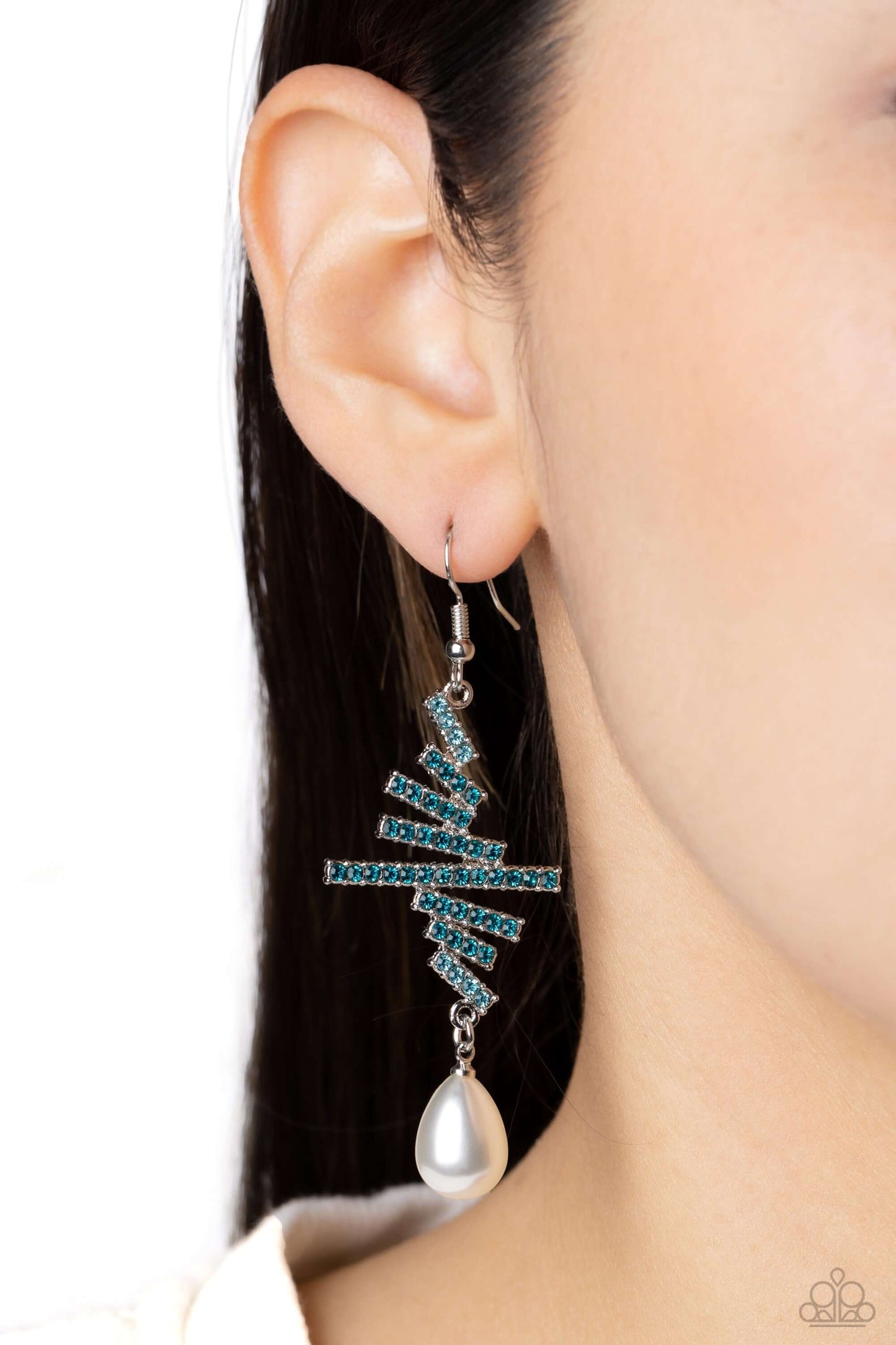 Timeless Tapestry - Paparazzi Accessories Blue Earrings $5 Jewelry with Janet Morgan Earrings