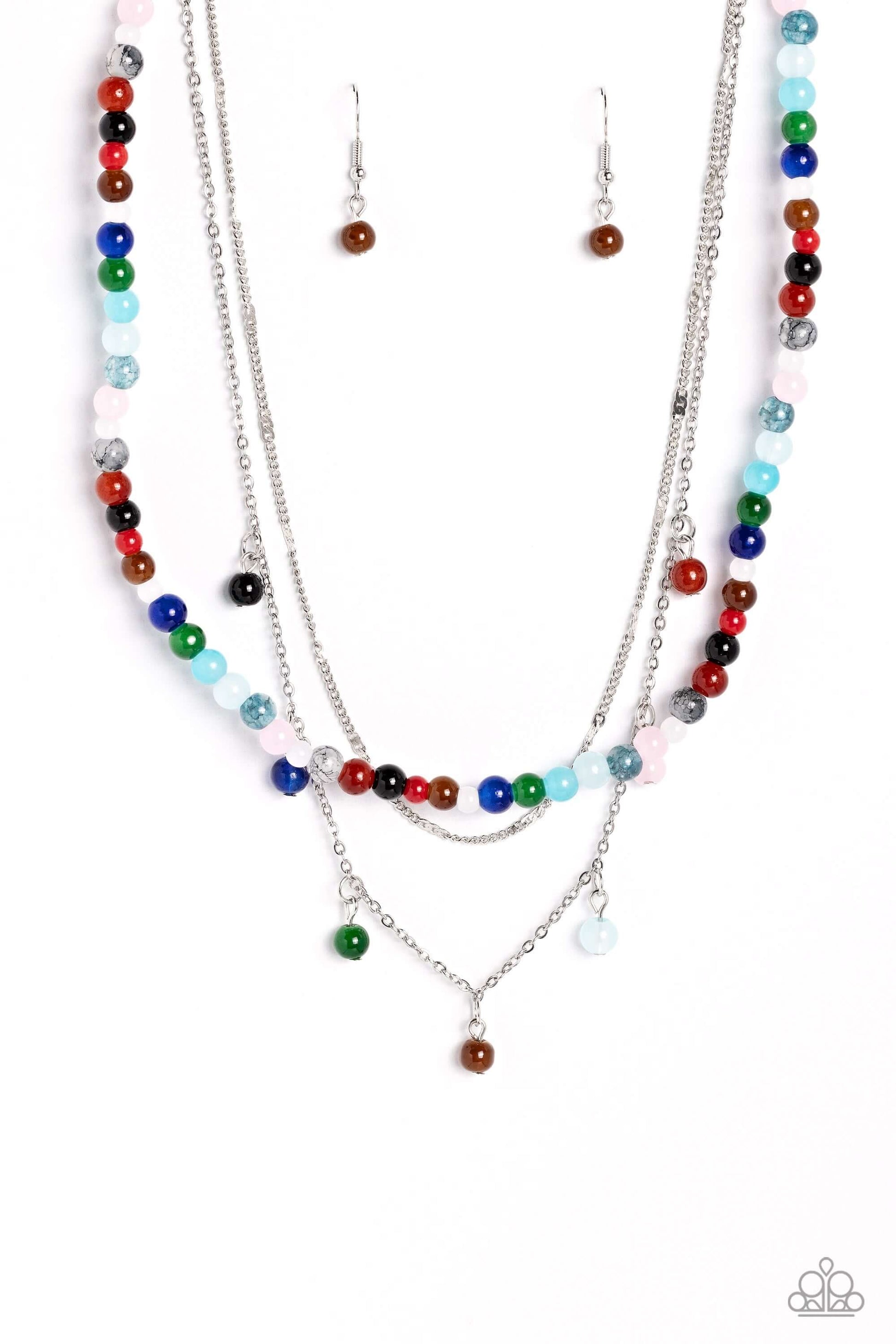 BEAD All About It - Multi Paparazzi Necklace $5 Jewelry with Janet Morgan Necklaces