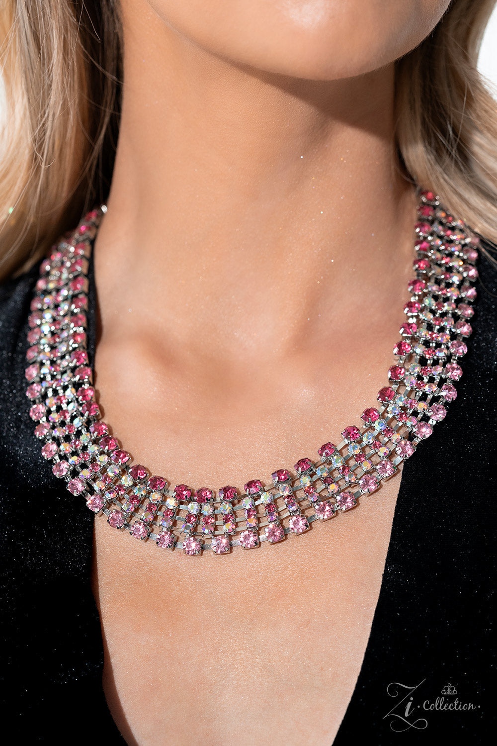 Flirtatious - Pink 2023/2024 Paparazzi Zi Collection Necklace $5 Jewelry with Janet Morgan Necklaces