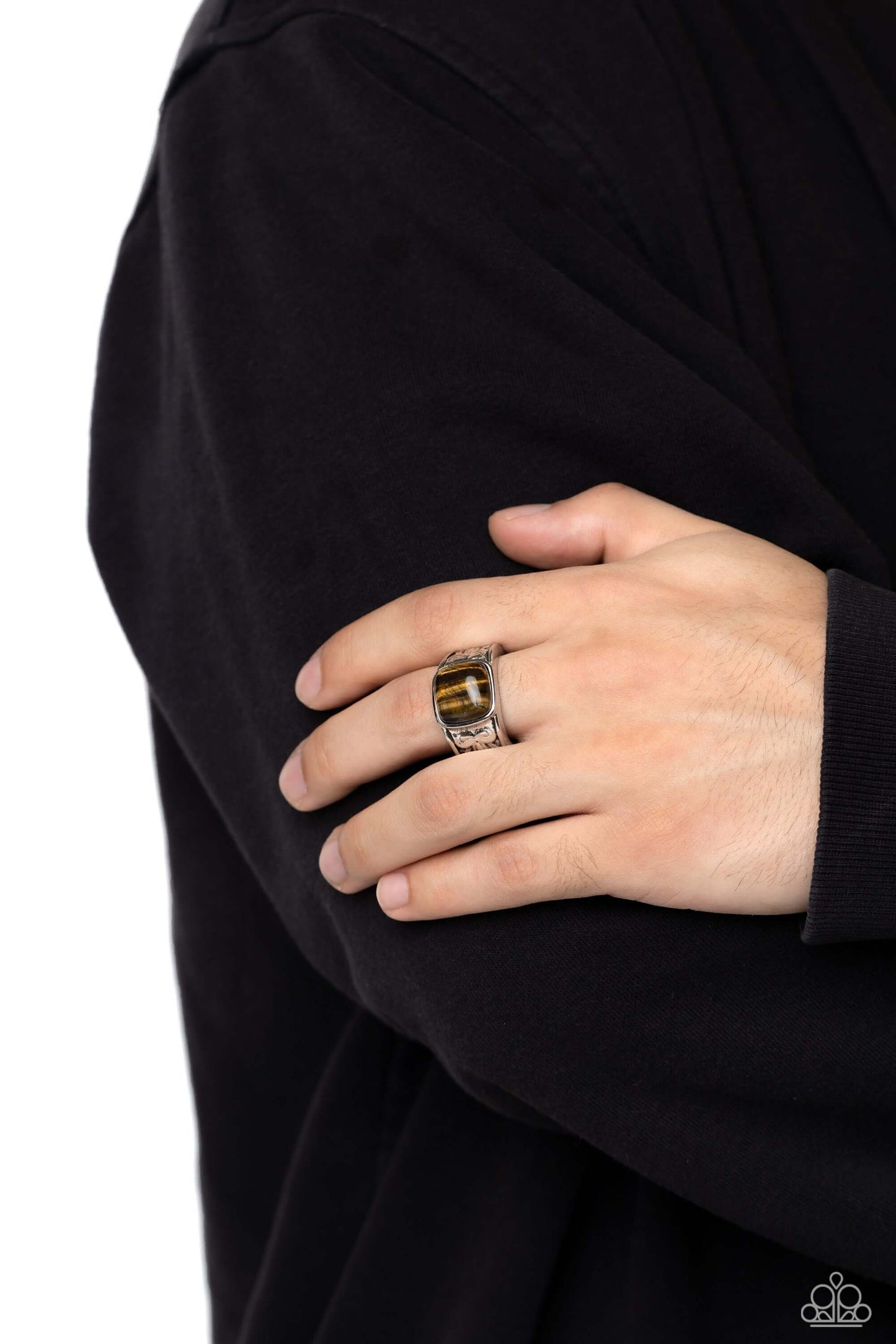 Regal Resistance - Brown Paparazzi Accessories Men's Ring $5 Jewelry with Janet Morgan rings