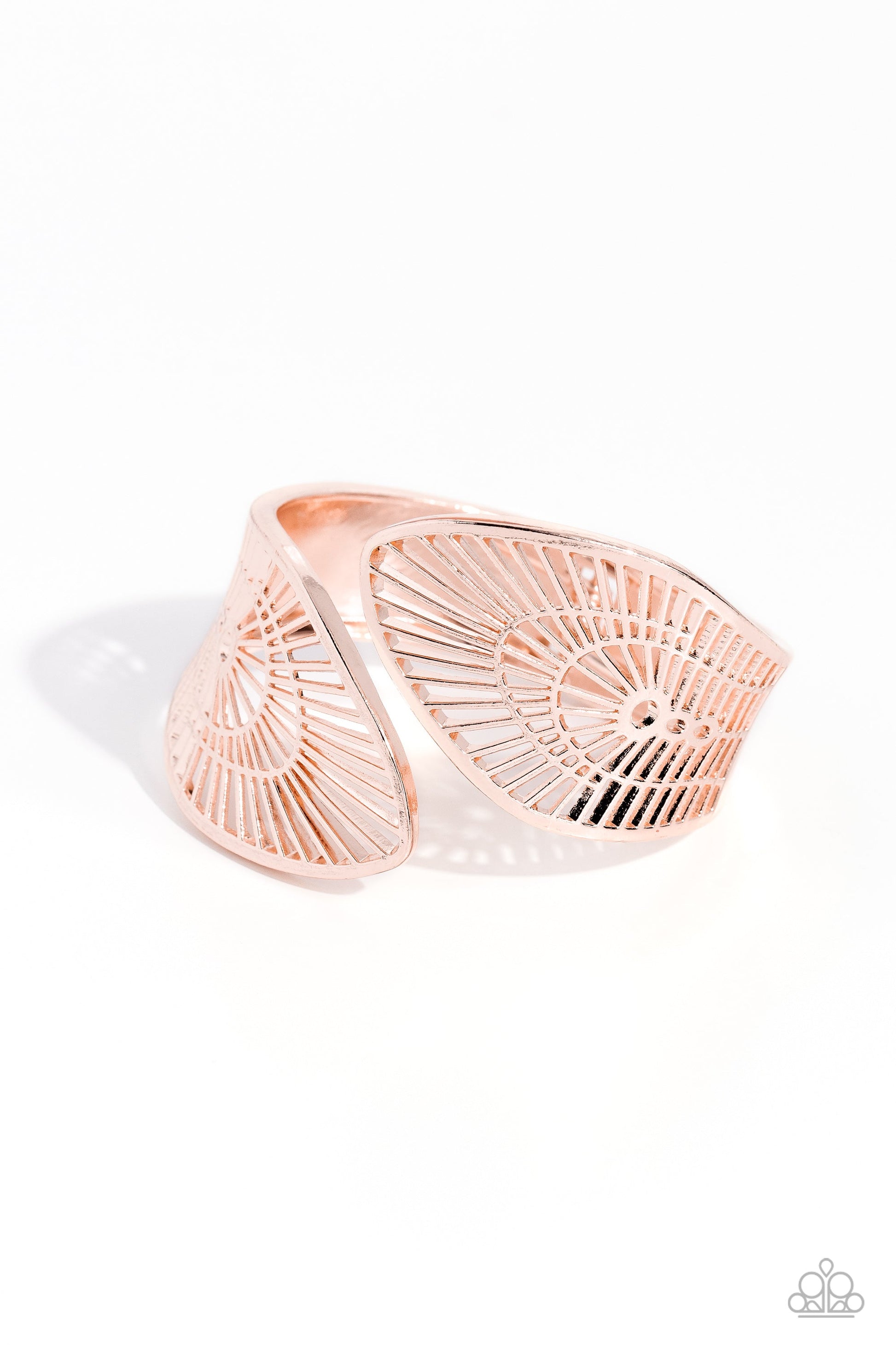 Palatial Palms - Rose Gold Paparazzi Bracelet $5 Jewelry with Janet Morgan Bracelets