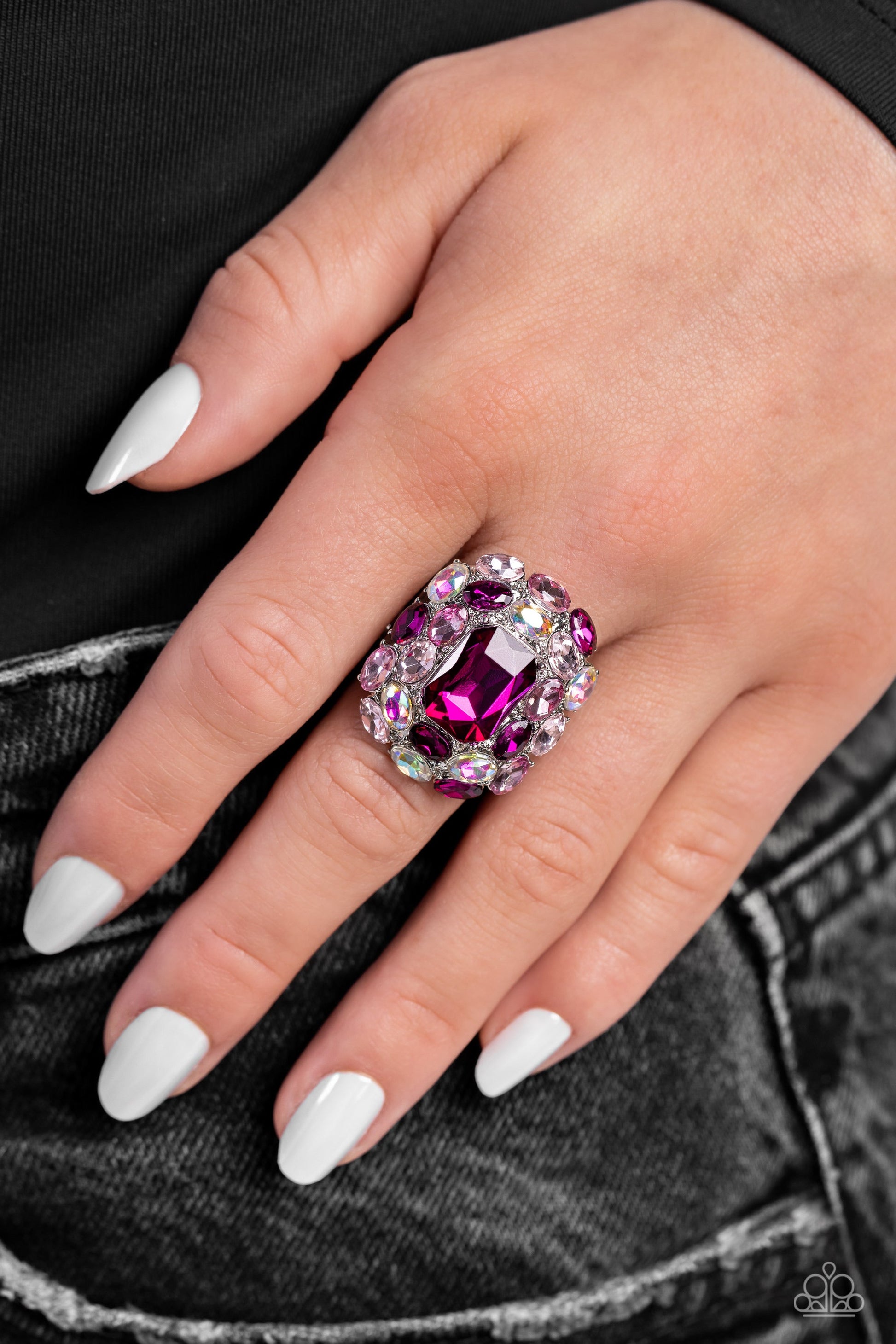 Perfectly Park Avenue - Pink Paparazzi Ring $5 Jewelry with Janet Morgan rings