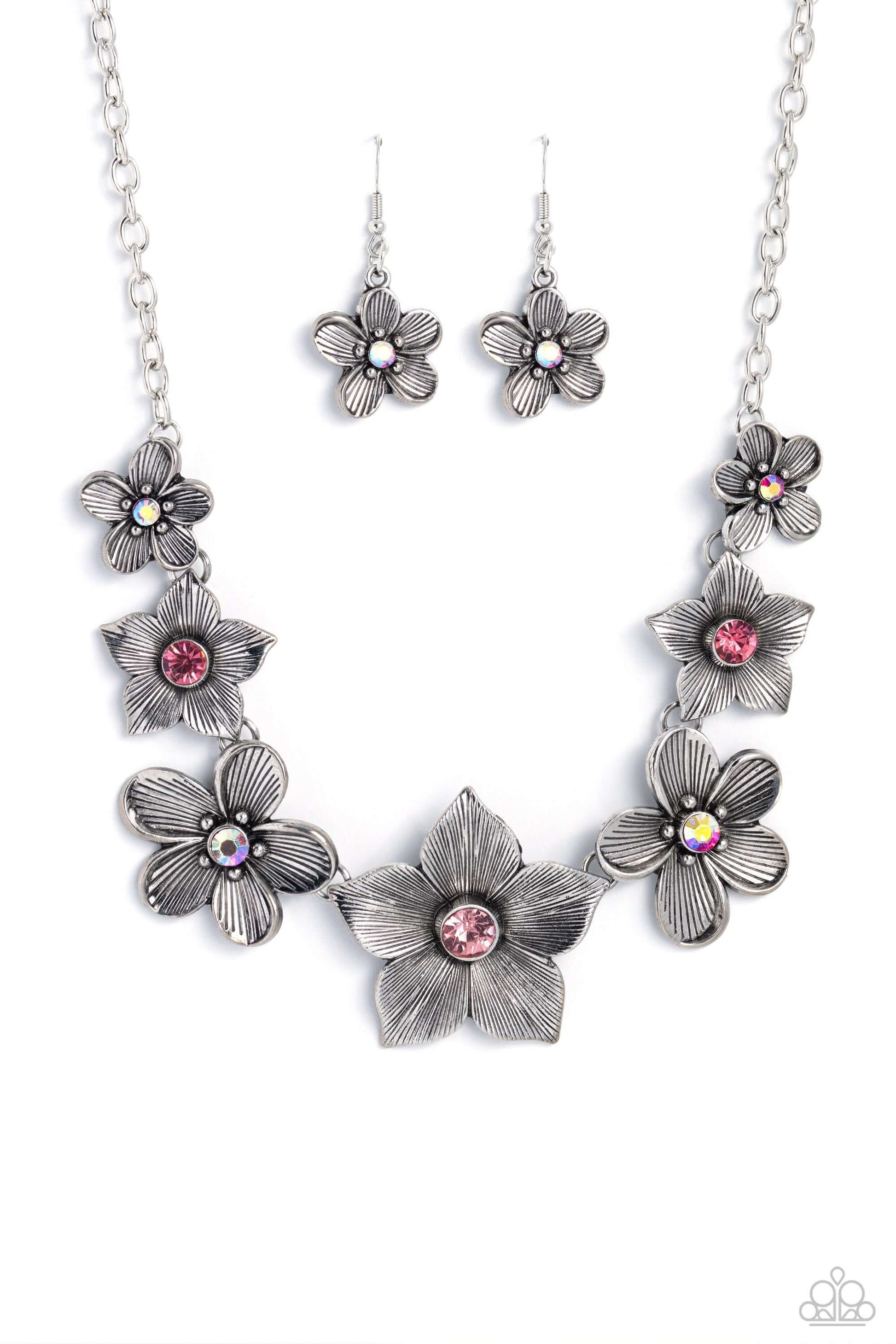 Free FLORAL - Pink Paparazzi Necklace $5 Jewelry with Janet Morgan Necklaces