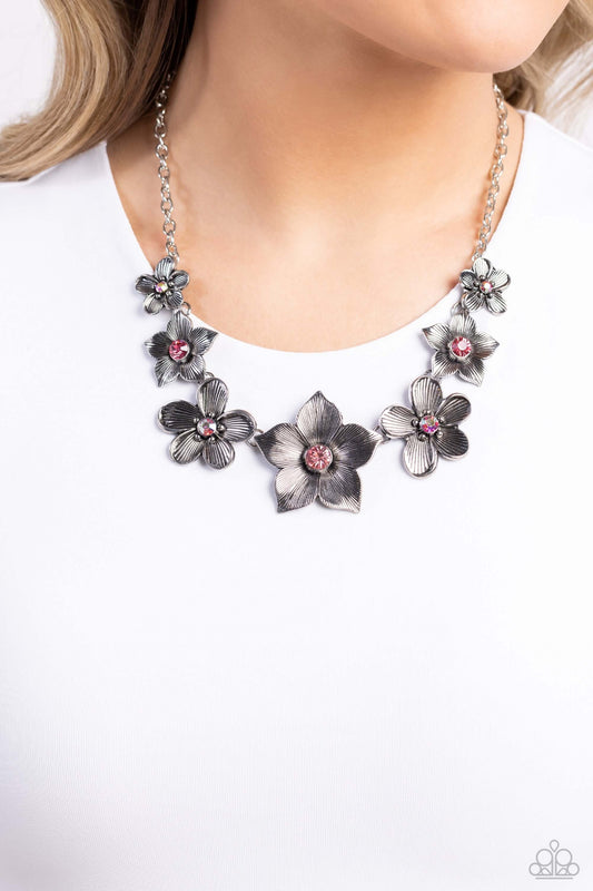 Free FLORAL - Pink Paparazzi Necklace $5 Jewelry with Janet Morgan Necklaces