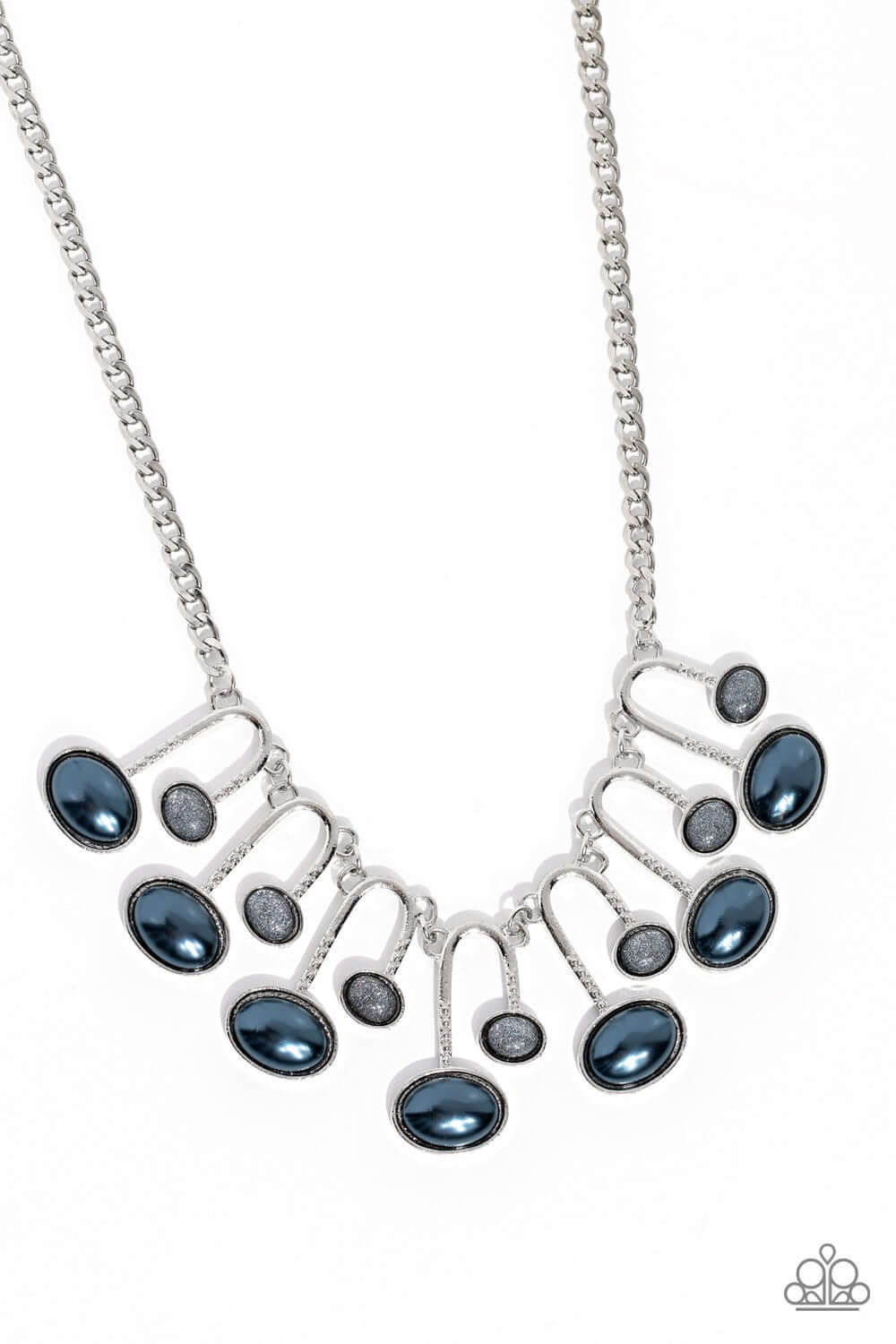 Abstract Adornment - Blue Paparazzi Necklace $5 Jewelry with Janet Morgan Necklaces