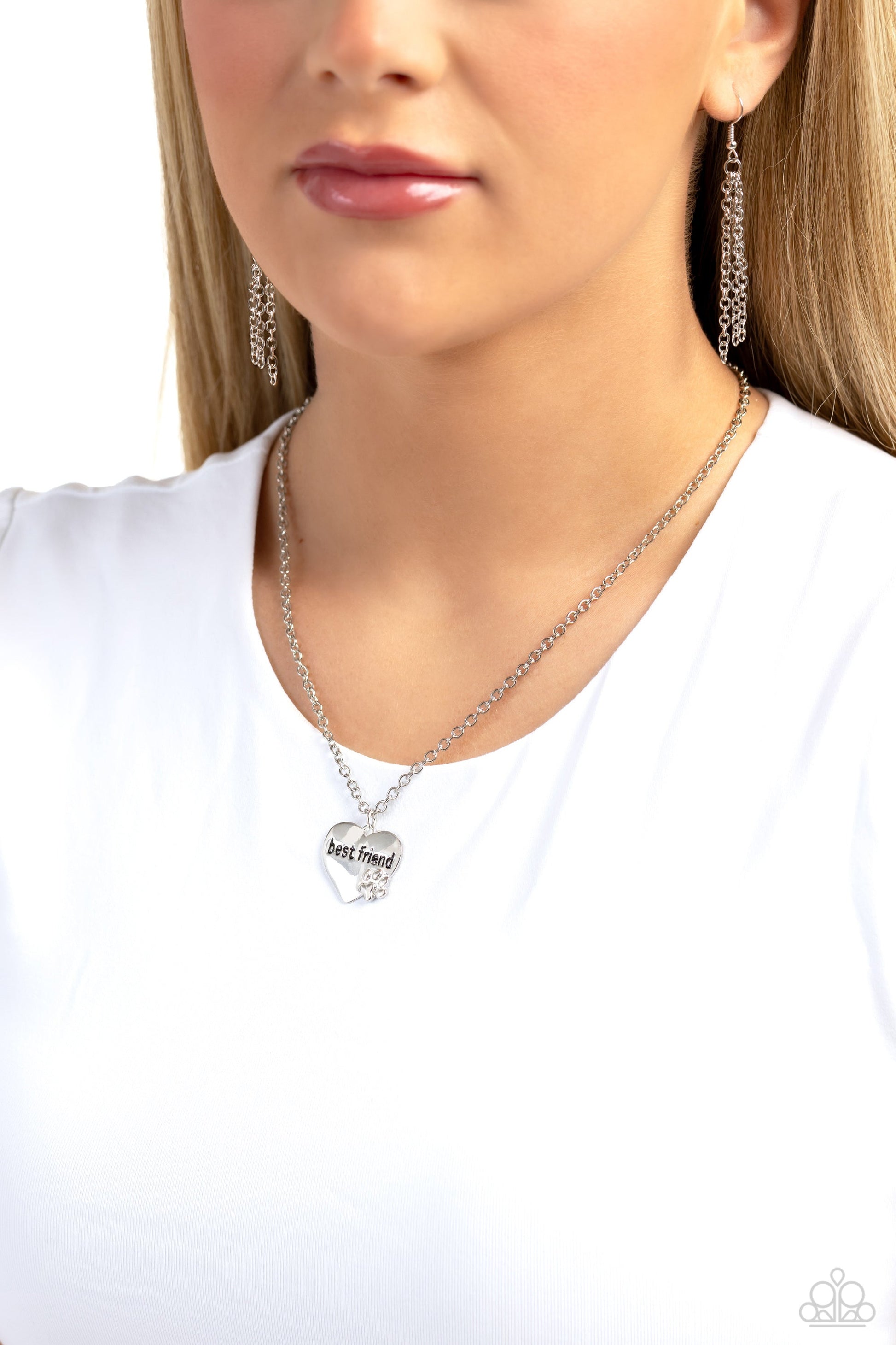 Mans Best Friend - Silver Paparazzi Necklace $5 Jewelry with Janet Morgan Necklaces