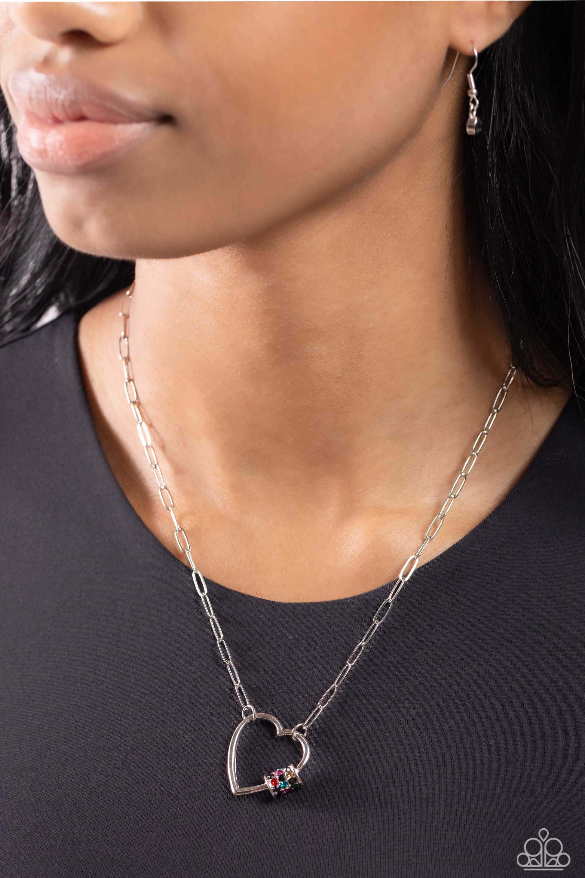 Affectionate Attitude - Black Paparazzi Necklace $5 Jewelry with Janet Morgan Necklaces