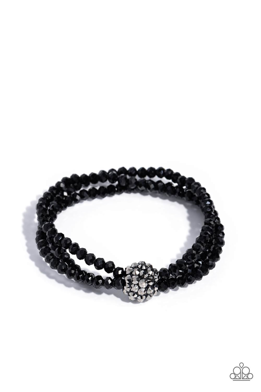 Twisted Theme - Black Paparazzi Bracelet $5 Jewelry with Janet Morgan Bracelets