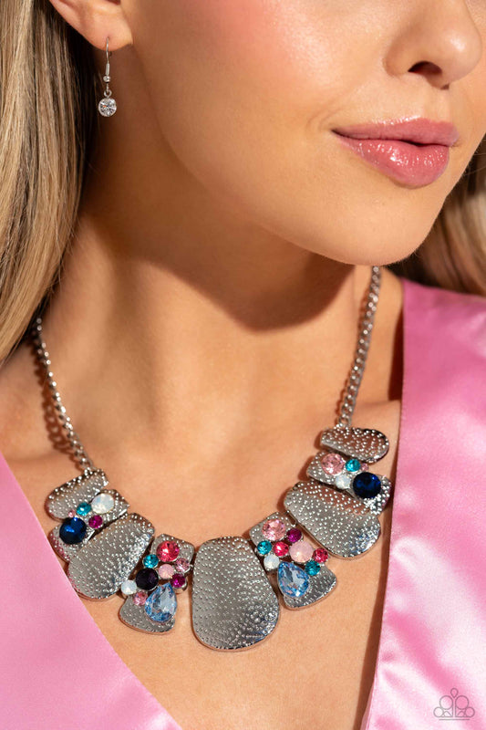 Multicolored Mayhem - Multi Life of the Party Necklace Paparazzi Accessories $5 Jewelry with Janet Morgan Necklaces