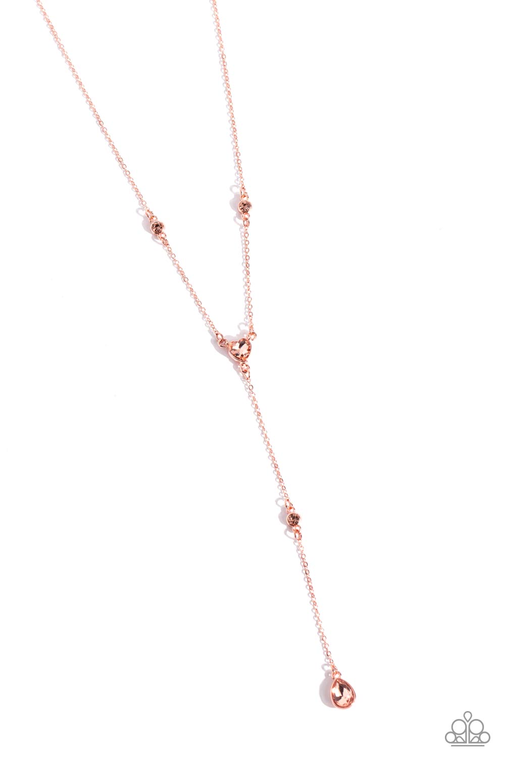 Lavish Lariat - Copper Heart Paparazzi Necklace $5 Jewelry with Janet Morgan Necklaces