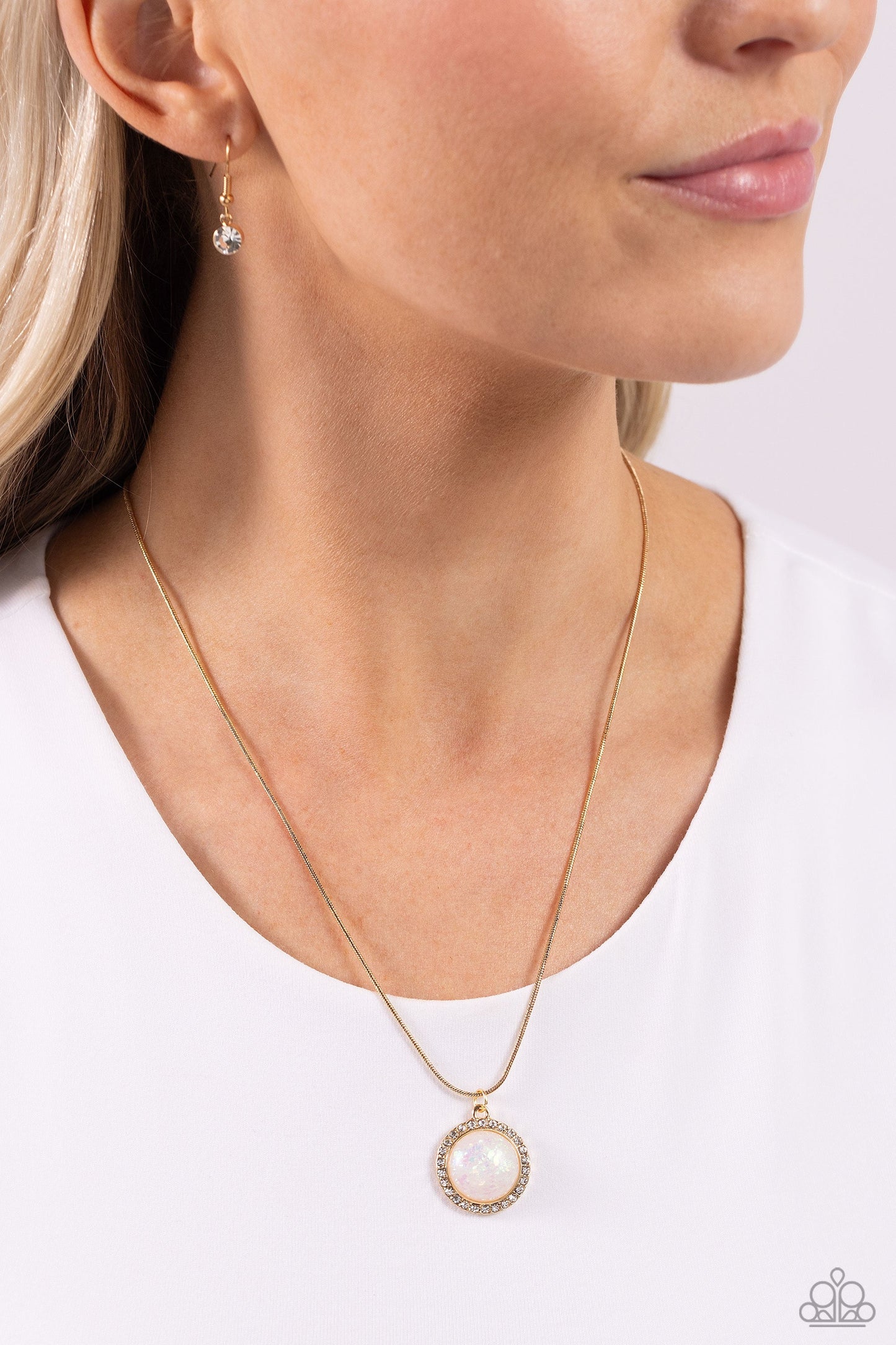 Pixie Potential - Gold Paparazzi Necklace $5 Jewelry with Janet Morgan Necklaces