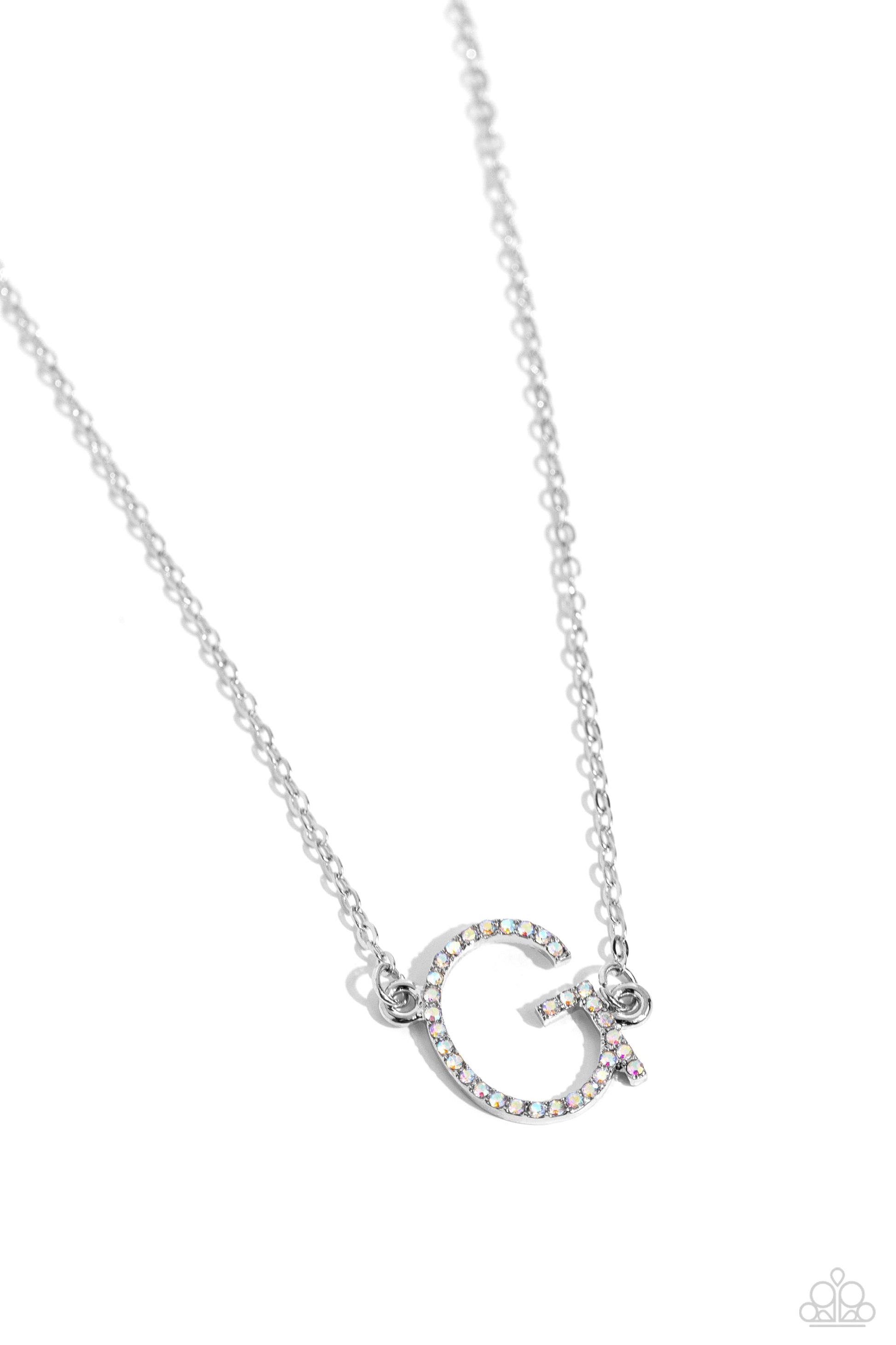 INITIALLY Yours - G - Multi Paparazzi Necklace $5 Jewelry with Janet Morgan Necklaces