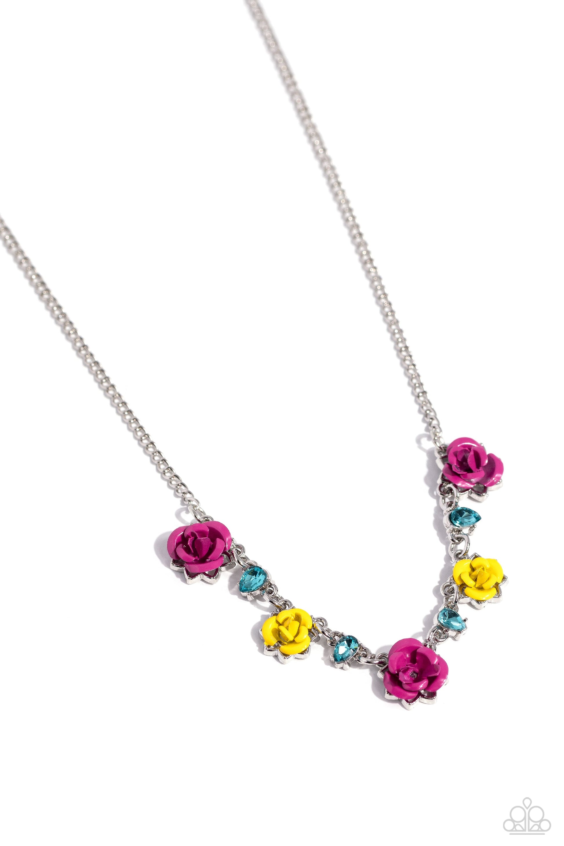 TMST Bling Strike a ROSE - Pink Paparazzi Necklace