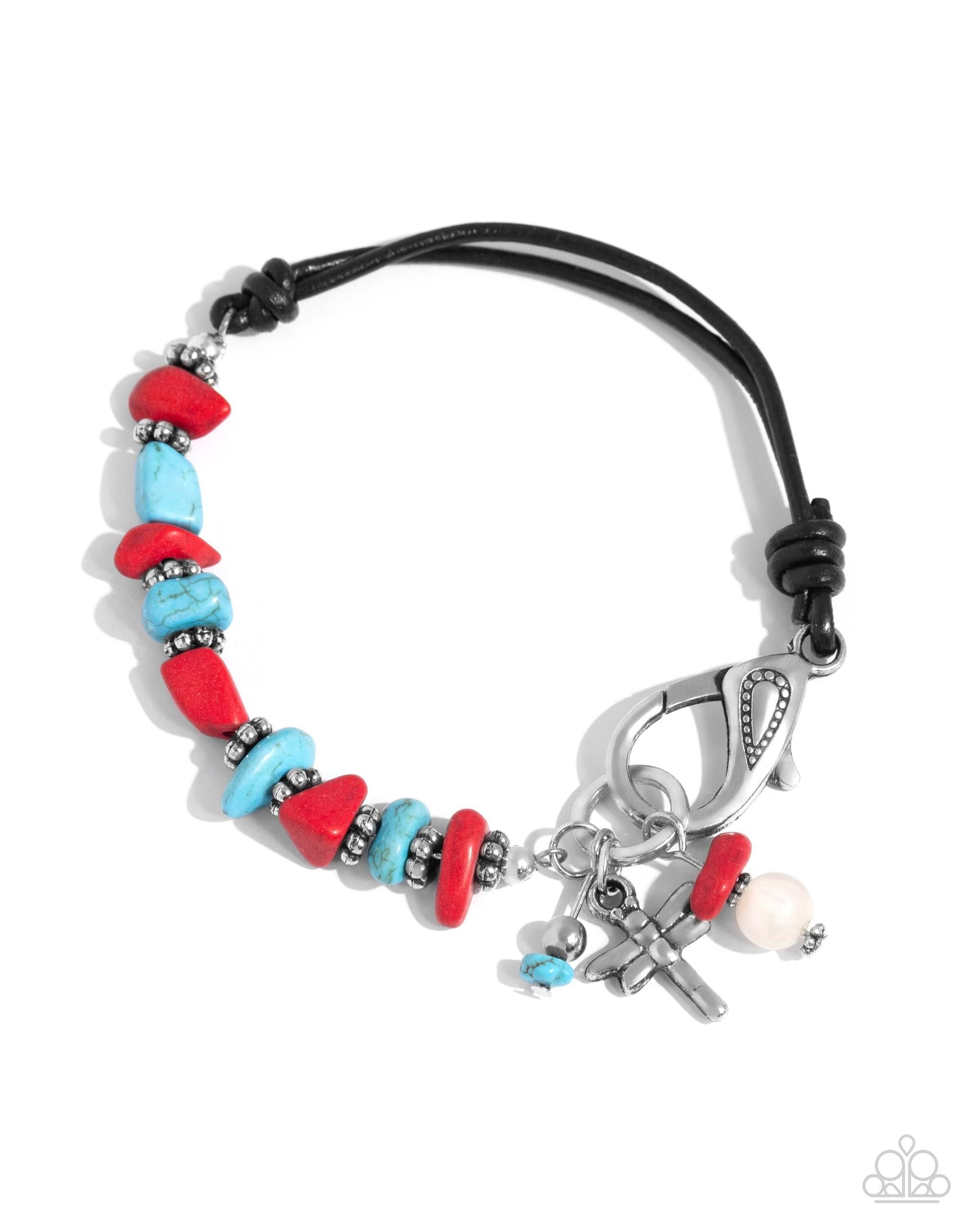 Daring Dragonfly - Red Paparazzi Bracelet $5 Jewelry with Janet Morgan Bracelets