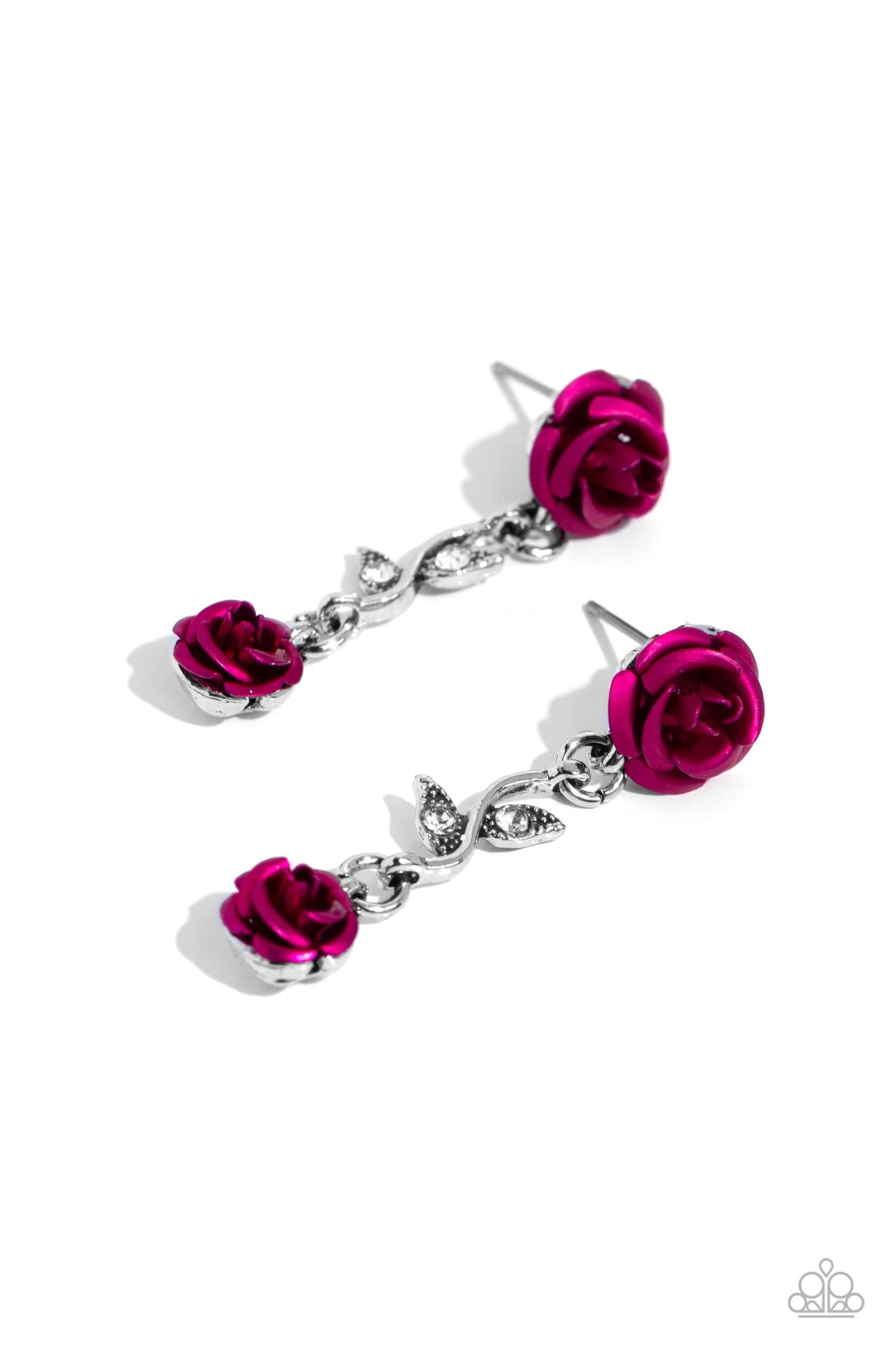 Led by the ROSE - Pink Paparazzi Earrings $5 Jewelry with Janet Morgan EARRINGS