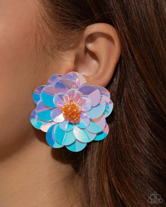 Floating Florals - Multi Paparazzi Life of the Party Earrings $5 Jewelry with Janet Morgan Earrings