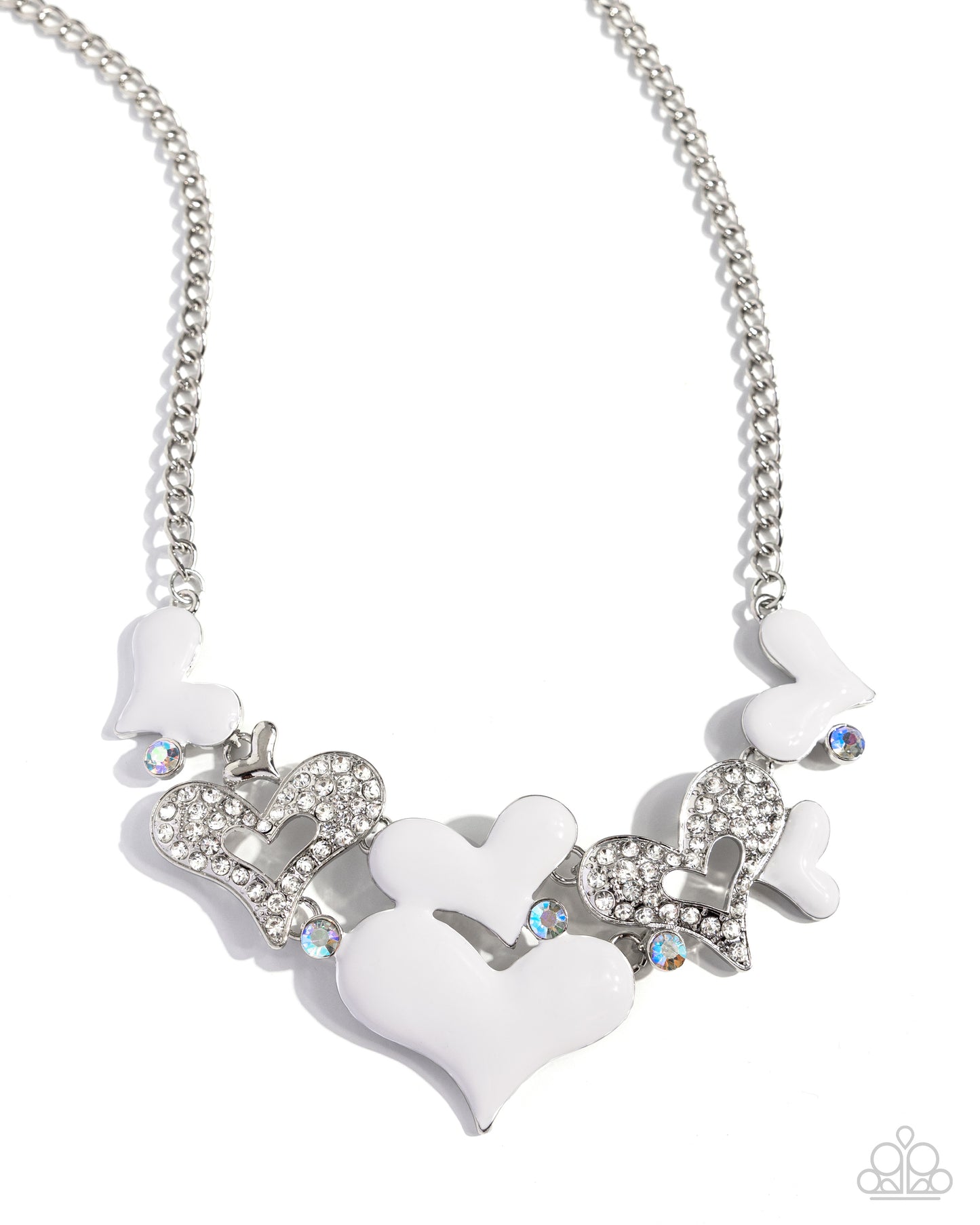 PREORDER ~ Room in My Heart for More - White Paparazzi Necklace