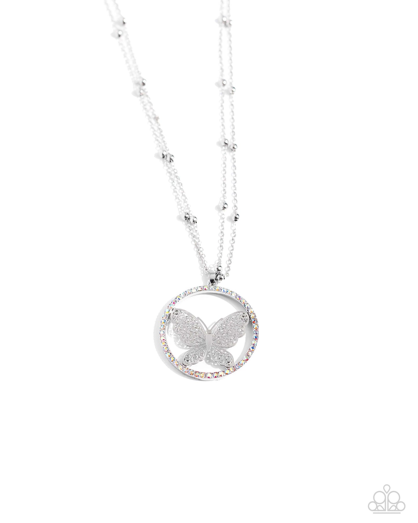 Festive Flight - Multi Paparazzi Butterfly Necklace $5 Jewelry with Janet Morgan Necklaces