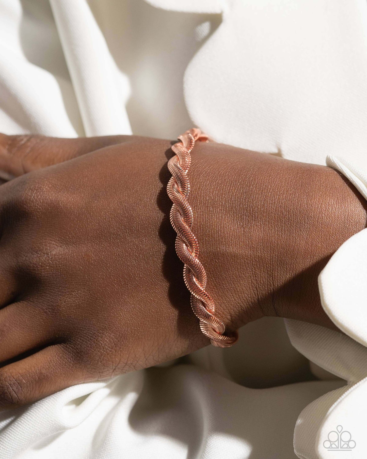 Tasteful Twists - Copper Paparazzi Bracelet Accessories,Bracelet,Copper