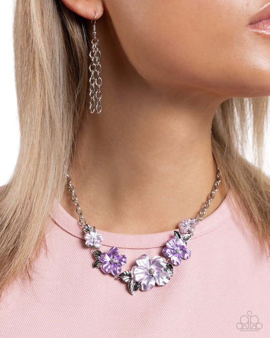 Bouquet Brilliance - Purple Paparazzi Necklace $5 Jewelry with Janet Morgan Jewelry