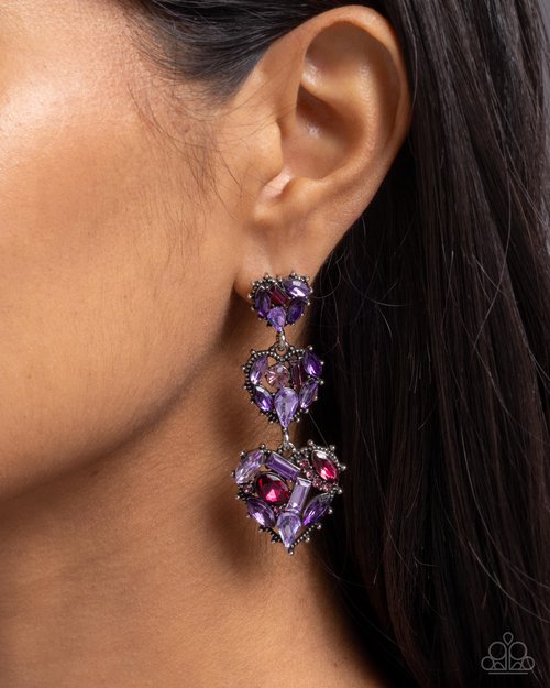 PREORDER ~ Lovable Lure Purple Paparazzi Earrings