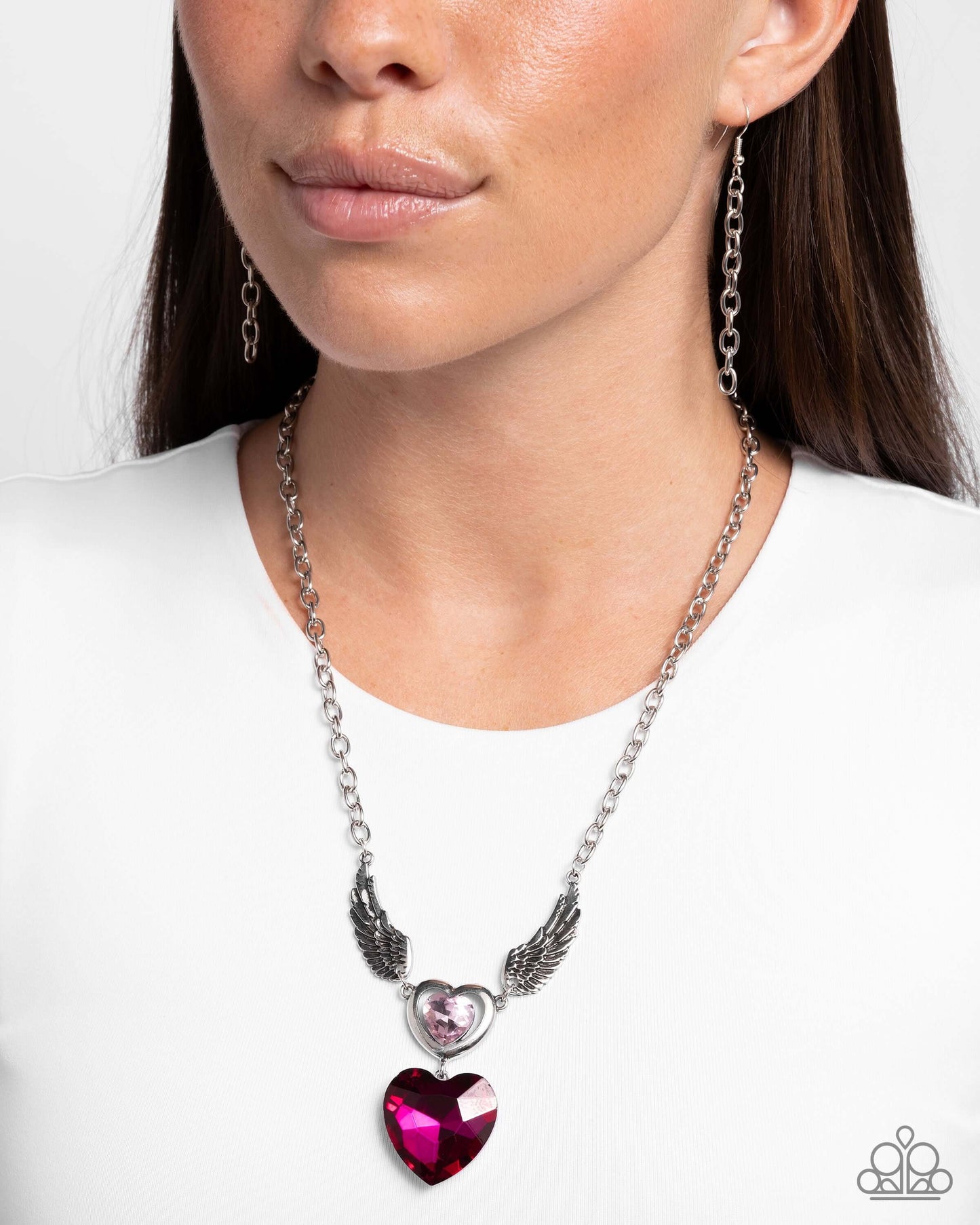 Customer Satisfaction - Pink Paparazzi Heart Necklace $5 Jewelry with Janet Morgan Necklace