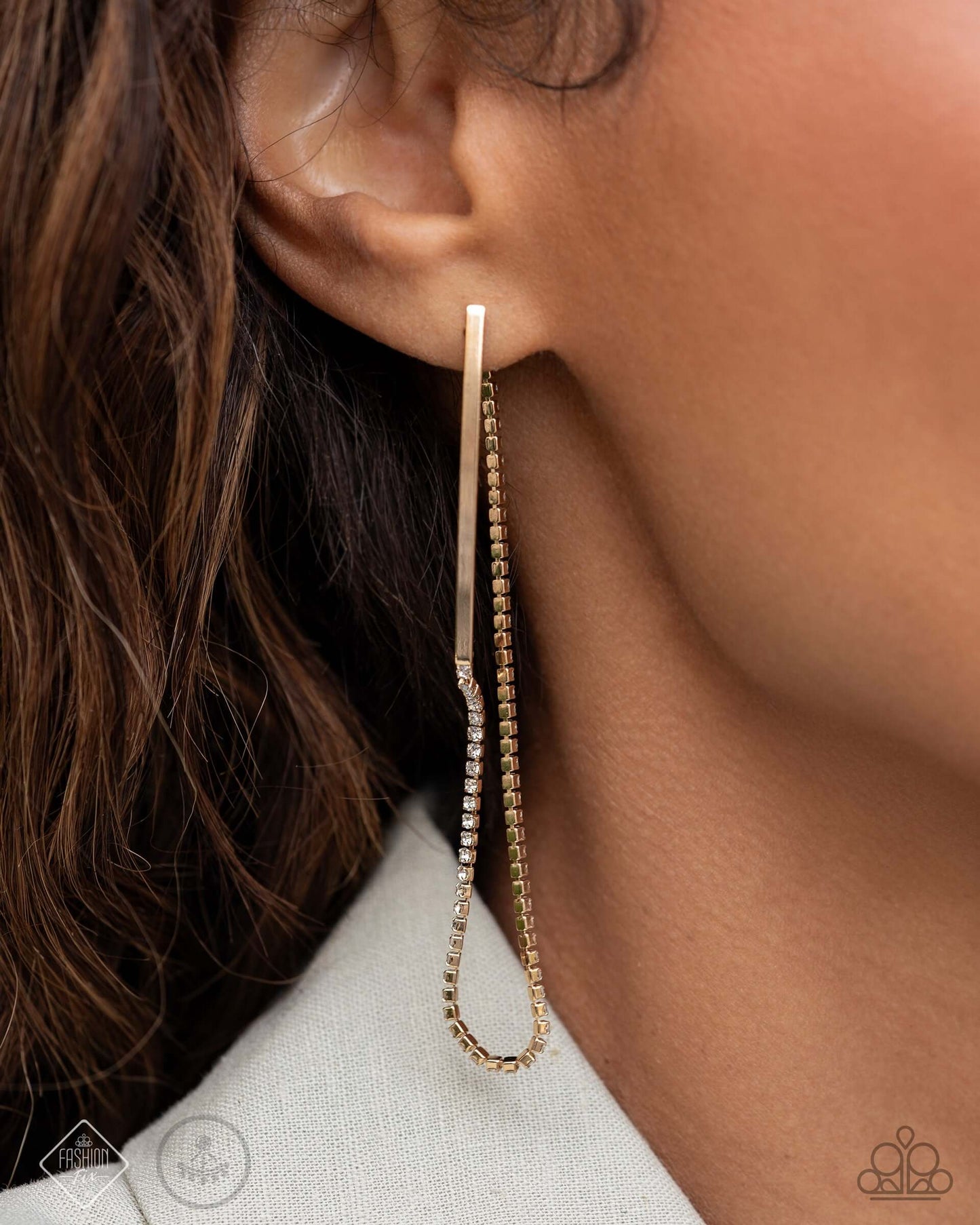 Tailored Trade - Gold Paparazzi Earrings $5 Jewelry with Janet Morgan Earrings