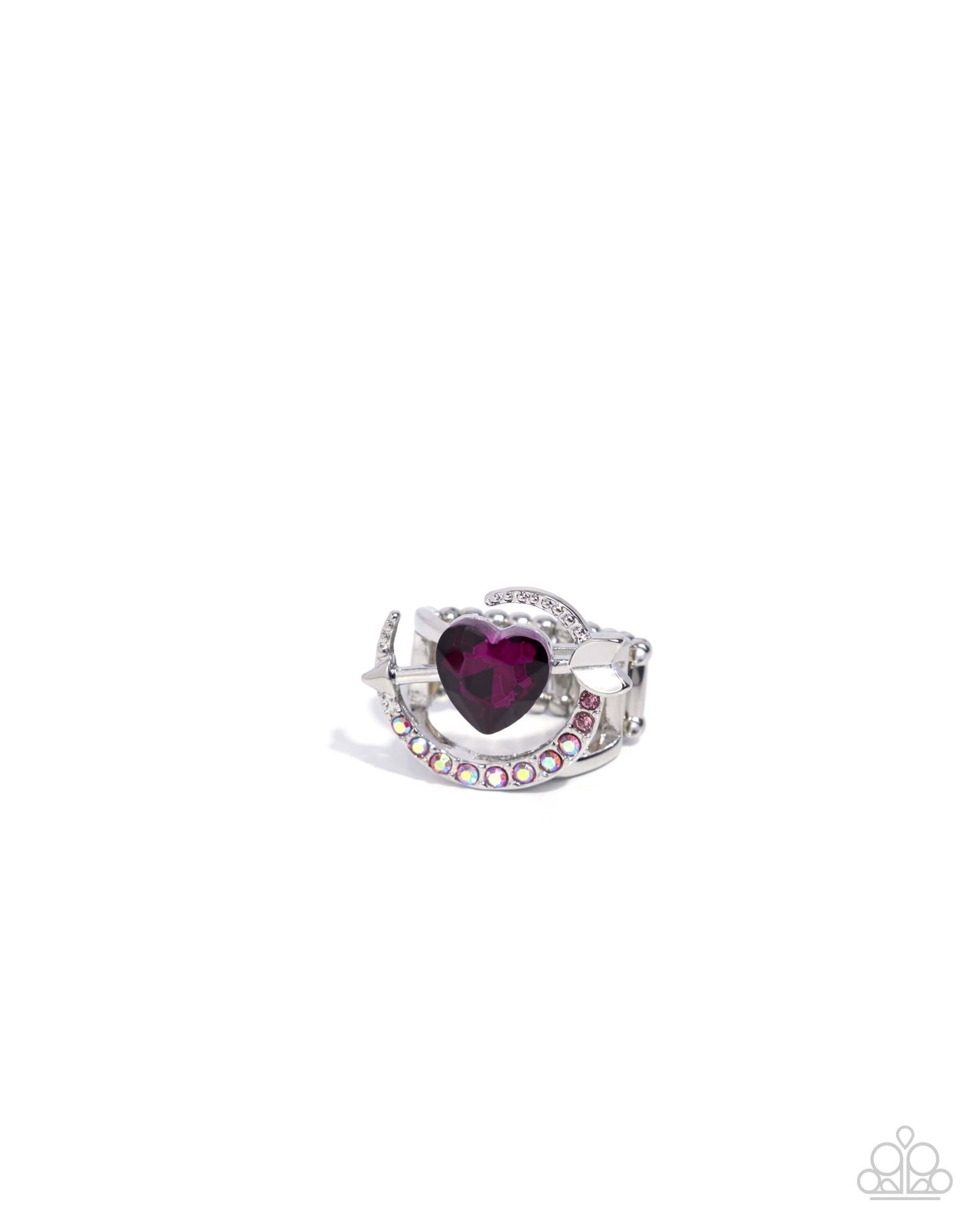 Cupid COUPLE - Pink Paparazzi Heart Ring $5 Jewelry with Janet Morgan Rings