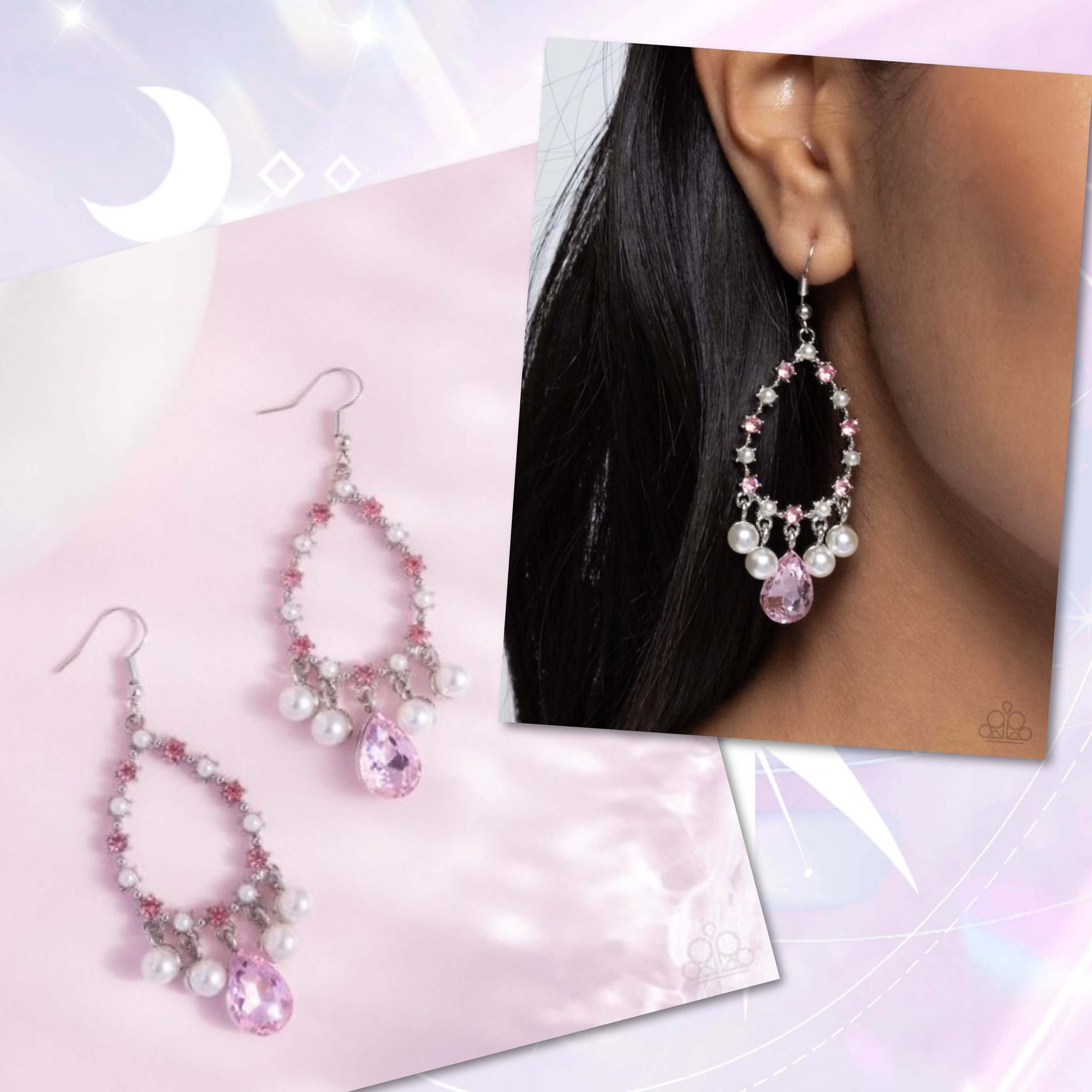 Baroness Behavior Paparazzi Pink Earrings Accessories,earrings,Pink