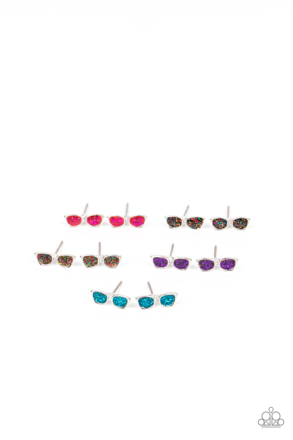 TMST Bling Starlet Shimmer Sparkly Sunglasses Earrings (Set of 5) Paparazzi Accessories