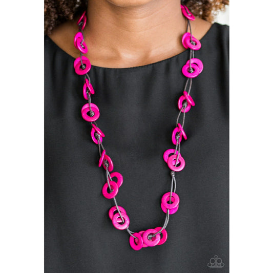 TMST Bling Waikiki Winds - Pink Paparazzi Accessories Necklace