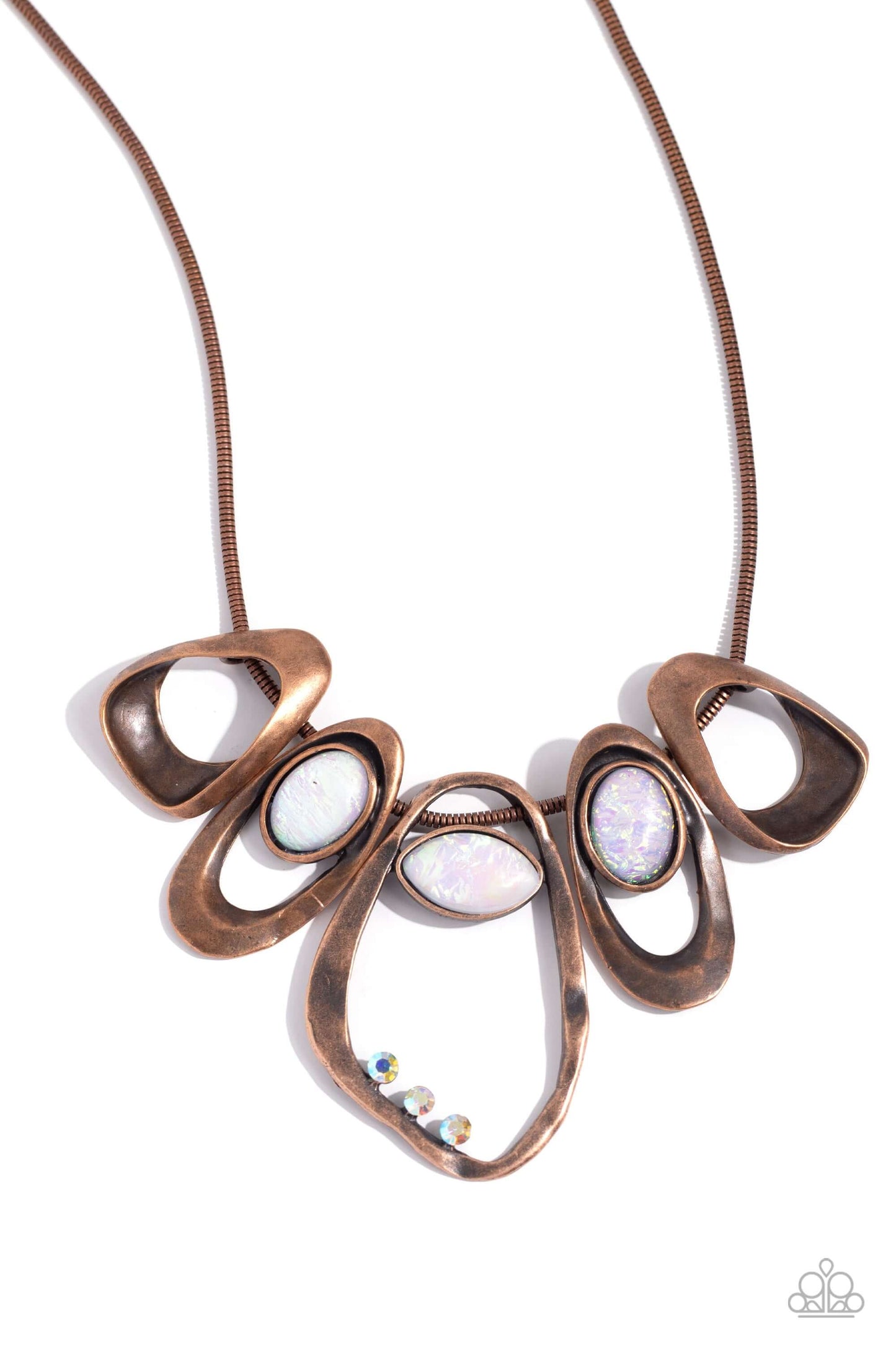 Gleaming Gala - Copper Paparazzi Necklace $5 Jewelry with Janet Morgan Necklaces