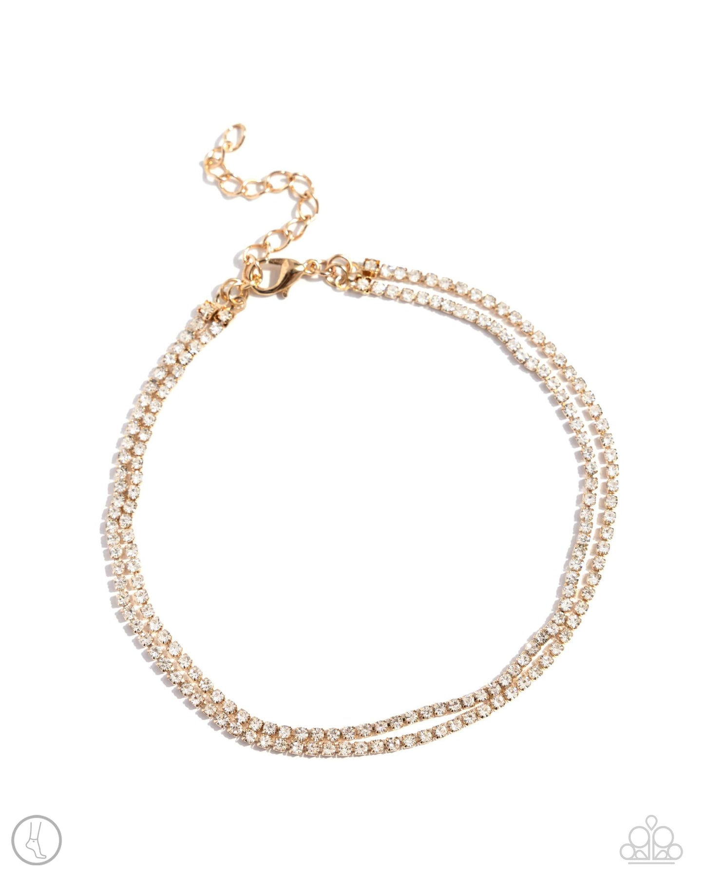 Dainty Declaration - Gold Paparazzi Anklet $5 Jewelry with Janet Morgan Anklet