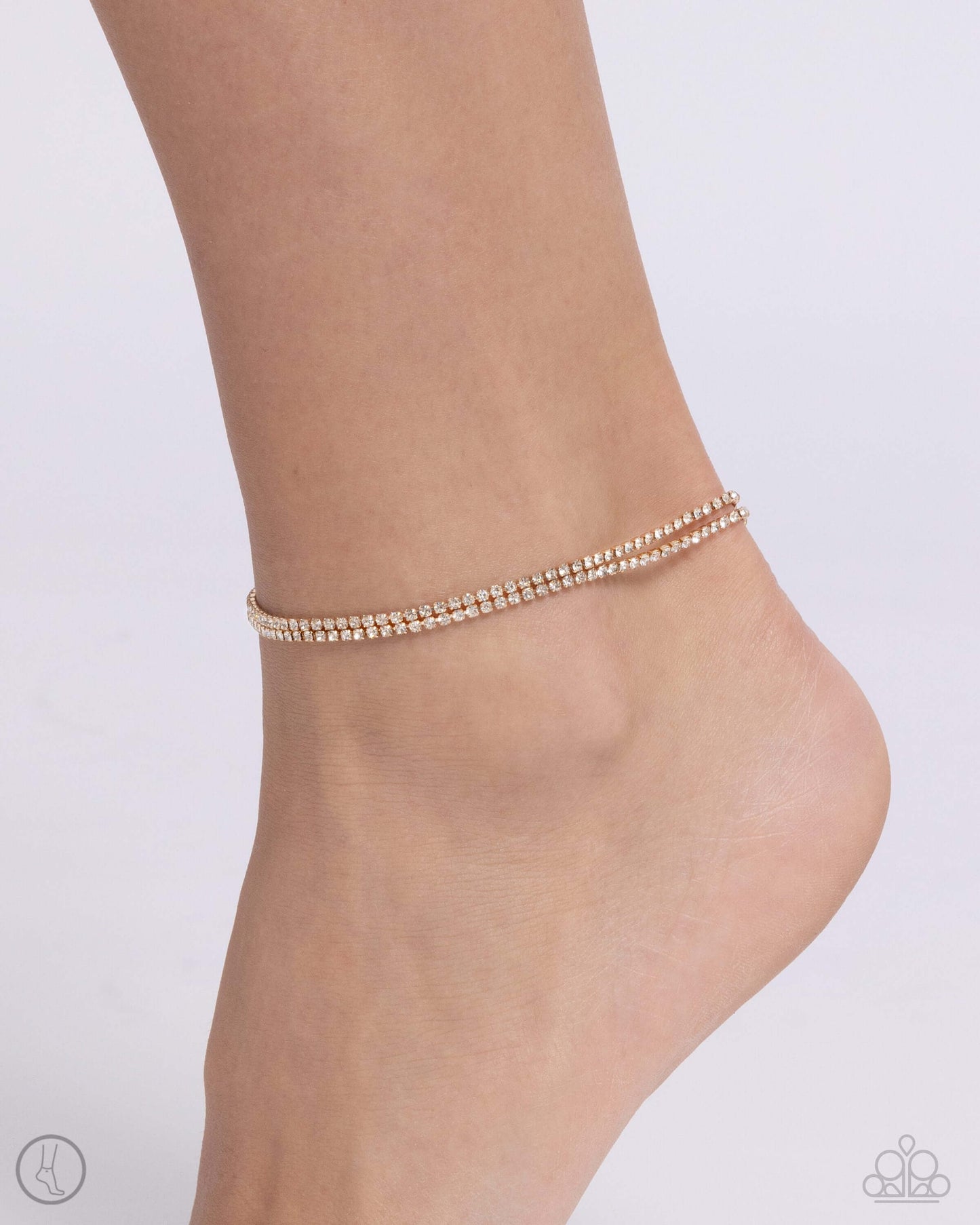 Dainty Declaration - Gold Paparazzi Anklet $5 Jewelry with Janet Morgan Anklet